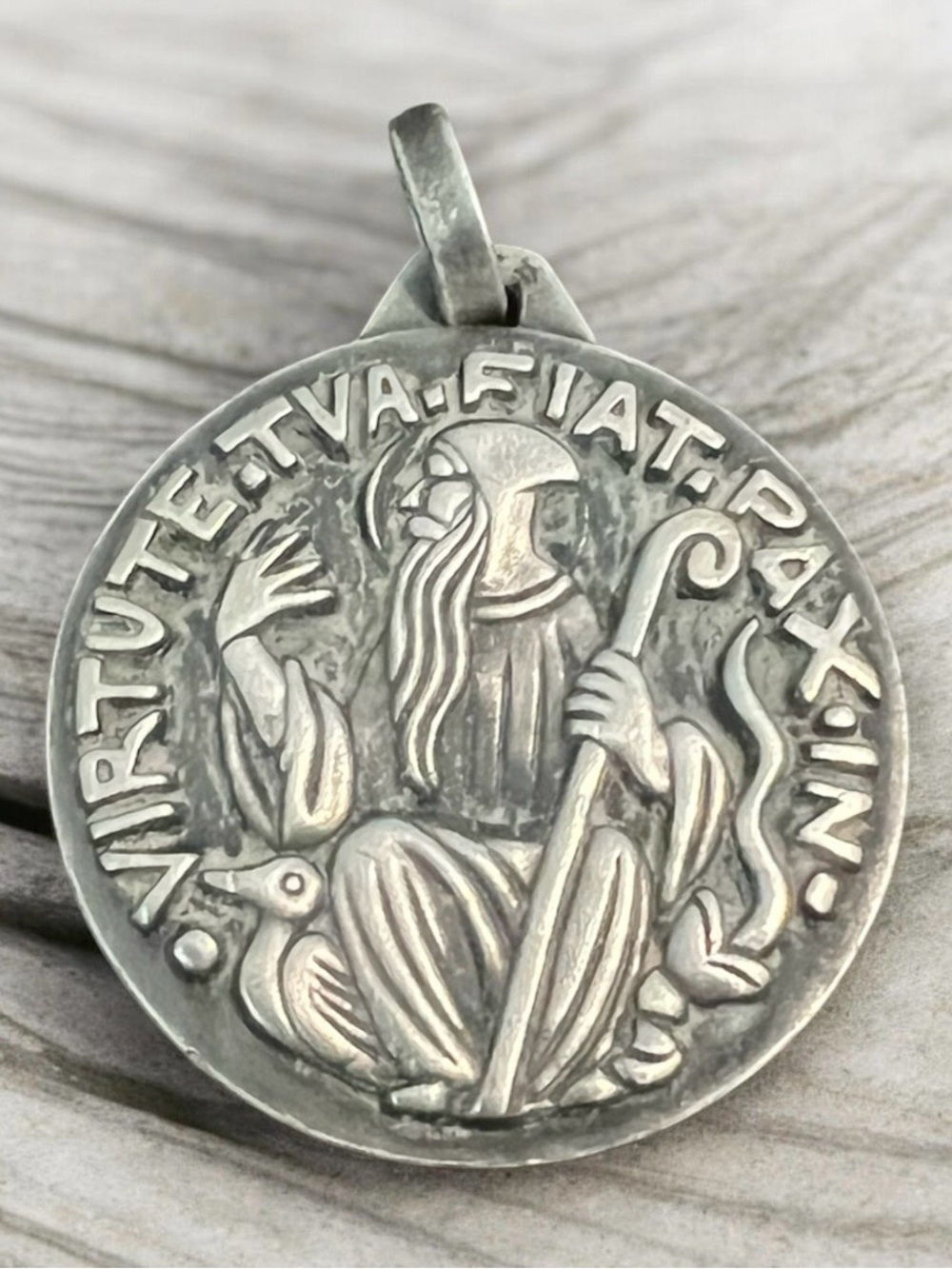 Antique 1900 French St.Benedict medal.